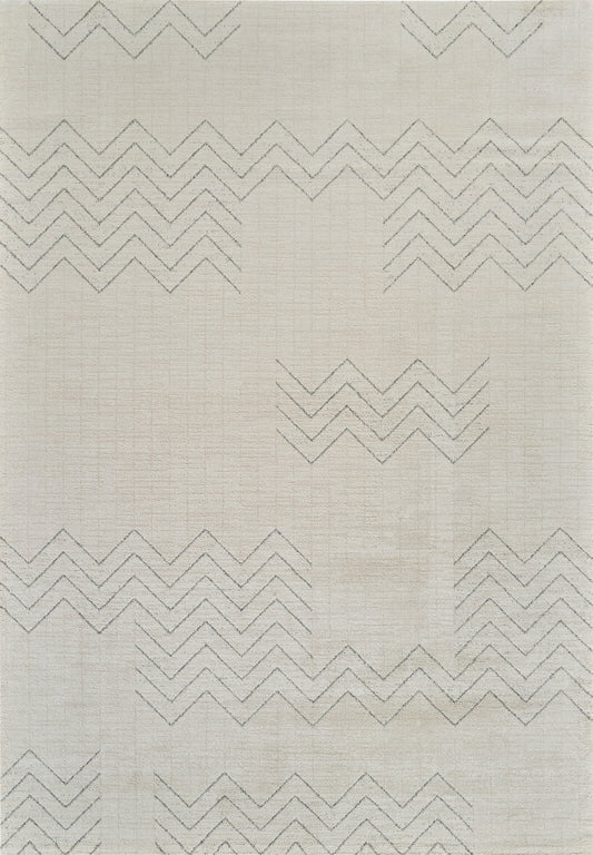 Cozy Collective - Casa Abstract Boho Beige Rug - 2' x 8